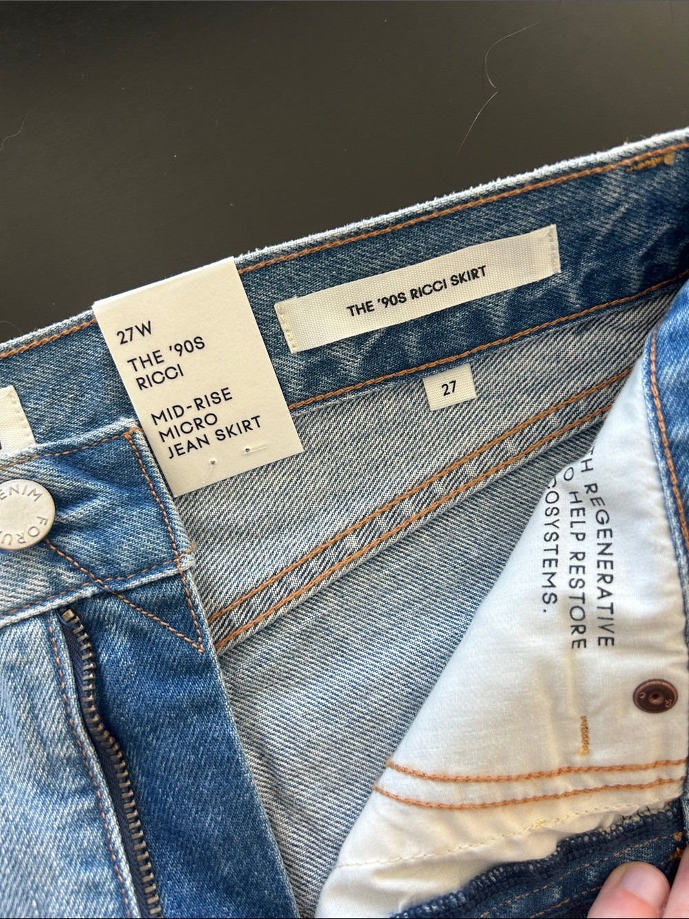 Aritzia Denim Forum The '90s Ricci Denim Skirt - Picture 4 of 7